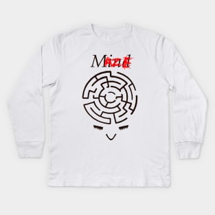 Mental maze Kids Long Sleeve T-Shirt
